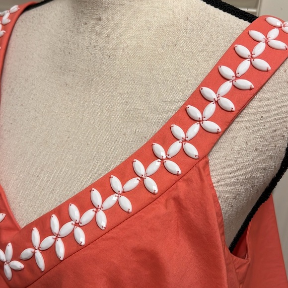 SL Fashions Tiered Dress in Tangerine, Size 8 - Picture 8 of 16